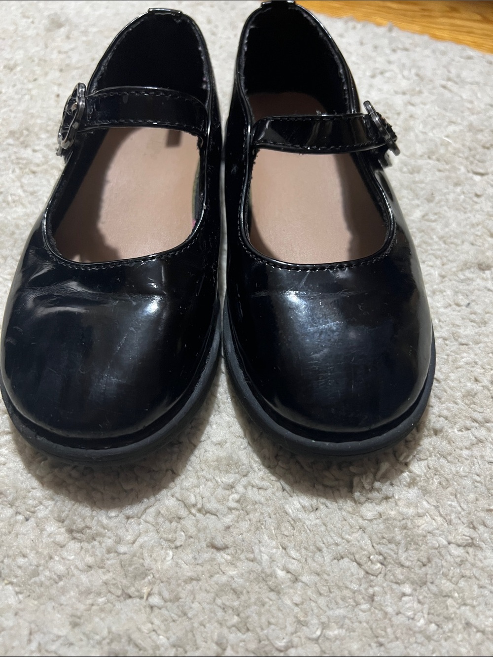 Black Kids Mary Jane Shoes - Classic Patent Look